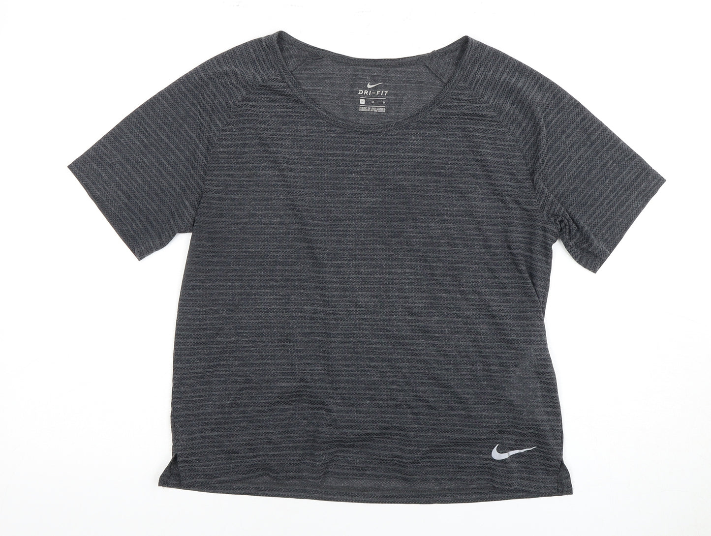 Nike Women's Grey Activewear T-Shirt, Size M