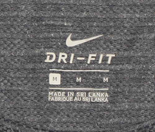 Nike Women's Grey Activewear T-Shirt, Size M
