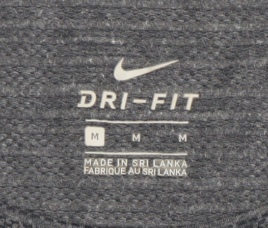 Nike Women's Grey Activewear T-Shirt, Size M