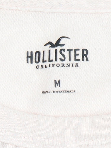 Hollister Pink Long Sleeve Jersey T-Shirt M