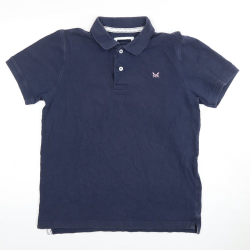 J.Crew Men's Blue Cotton Polo Shirt - M