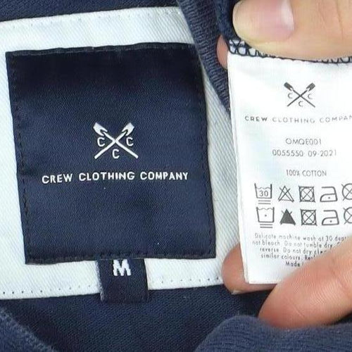 J.Crew Men's Blue Cotton Polo Shirt - M
