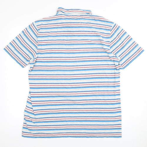 John Lewis Men's Multicoloured Striped Polo, S