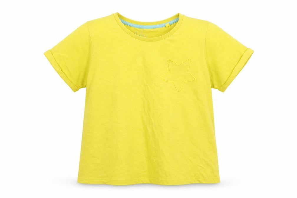 Boden Girls Yellow Cotton Crew Neck T-Shirt 11-12 Years
