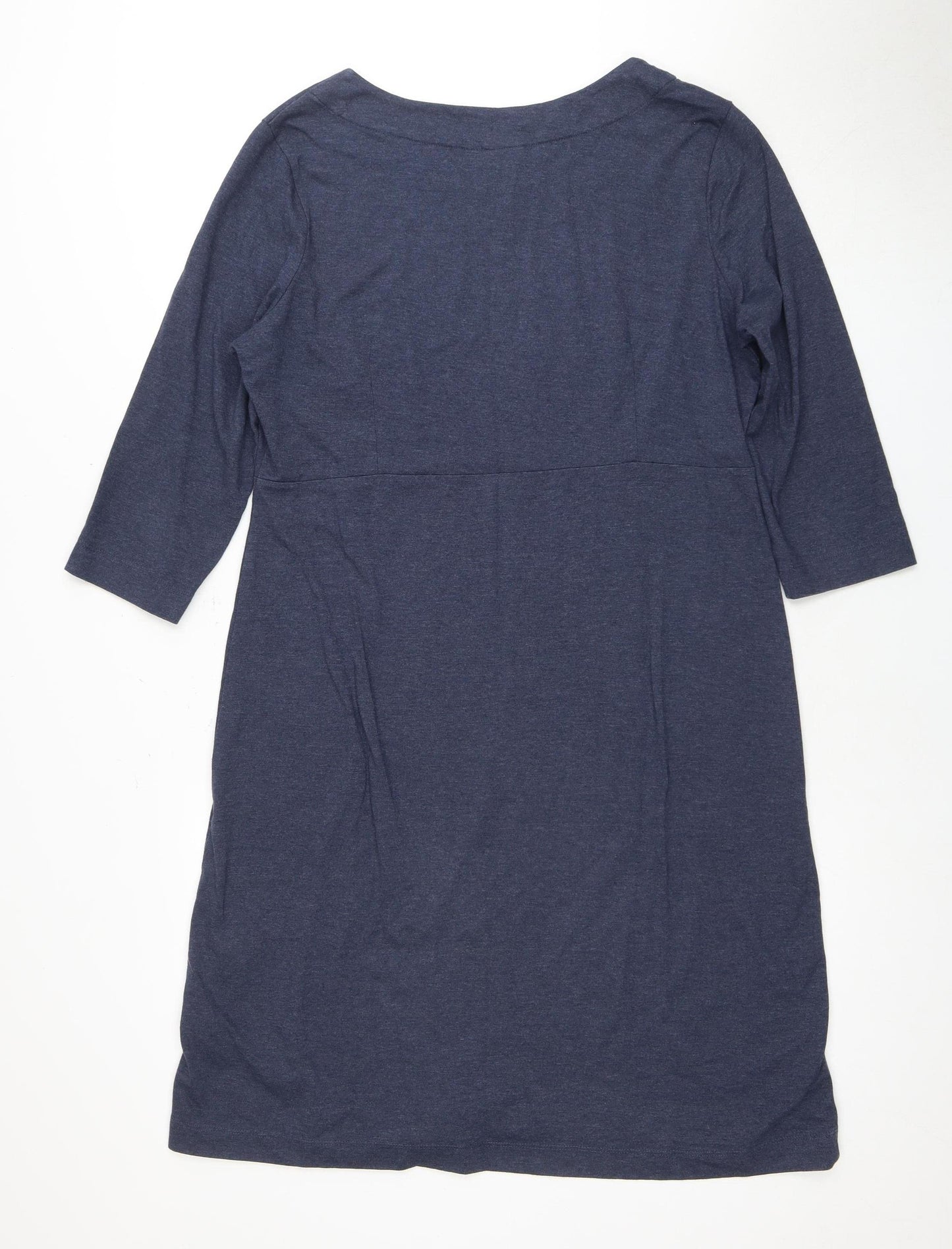 Weird Fish Women's Blue Shift Dress, Size 16, Casual