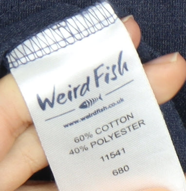 Weird Fish Women's Blue Shift Dress, Size 16, Casual