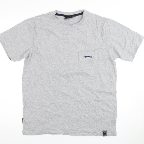 Slazenger Unisex Grey Crew Neck T-Shirt M