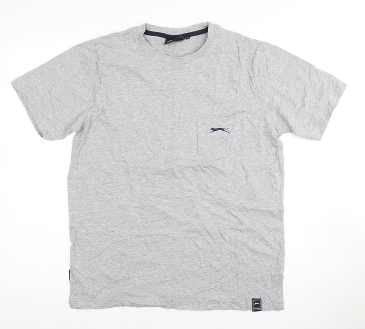 Slazenger Unisex Grey Crew Neck T-Shirt M