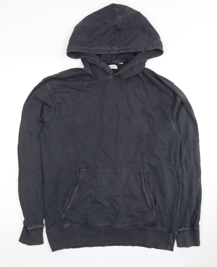 Jack & Jones Men's Black Pullover Hoodie M