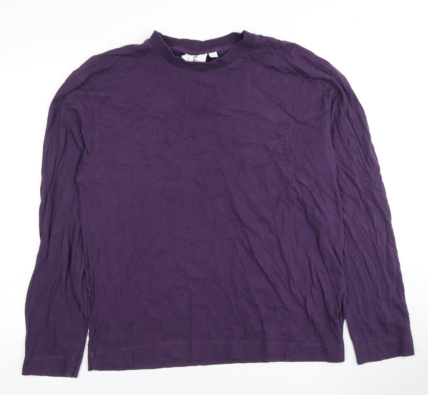 Collusion Men's Purple XL Long Sleeve Crew Neck T-Shirt