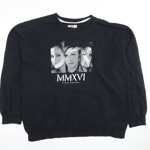Anvil Men's Black Graphic Sweatshirt, Large