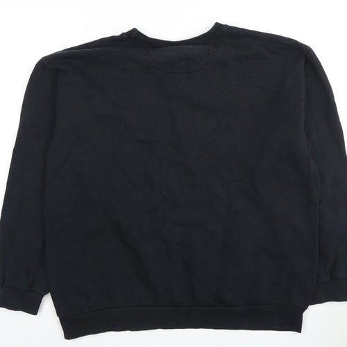 Anvil Men's Black Graphic Sweatshirt, Large