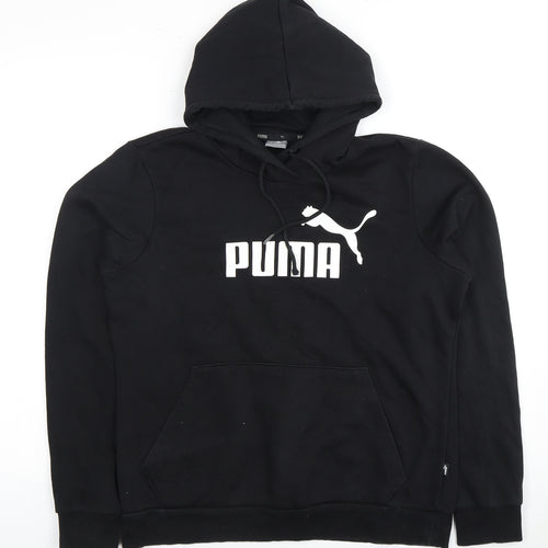 Puma Unisex Black Hoodie, Size 12