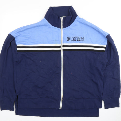 Victoria's Secret Blue Full Zip Sweatshirt M
