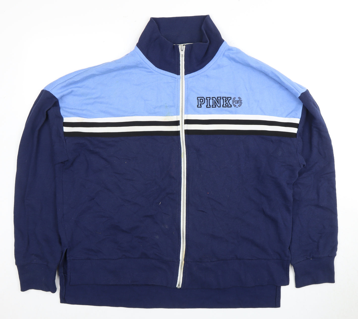 Victoria's Secret Blue Full Zip Sweatshirt M