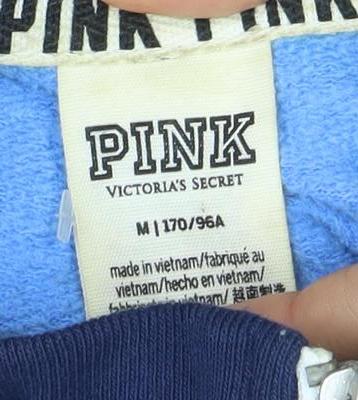 Victoria's Secret Blue Full Zip Sweatshirt M