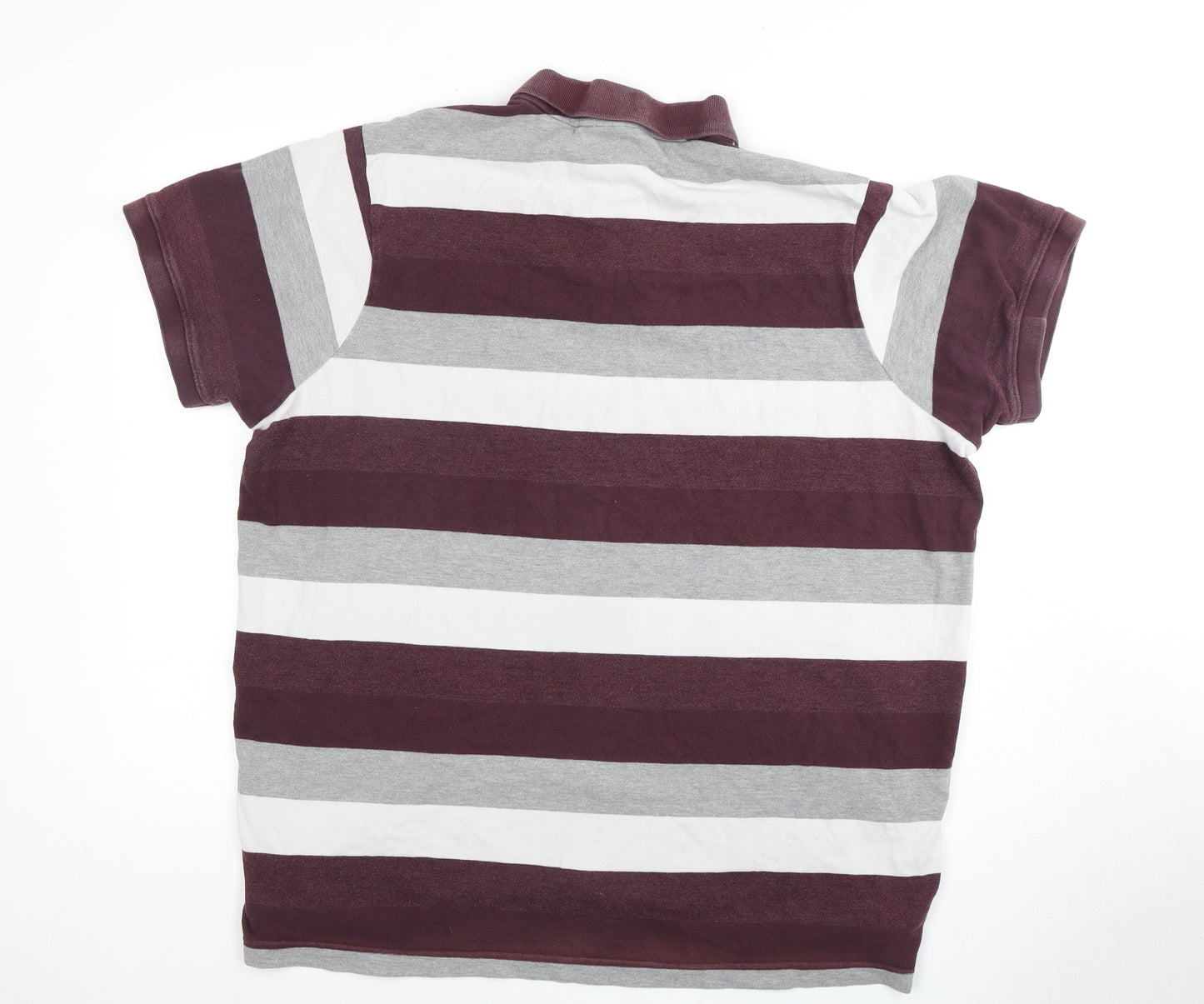 TOG24 Men's Multicoloured Striped Polo 3XL Short Sleeve