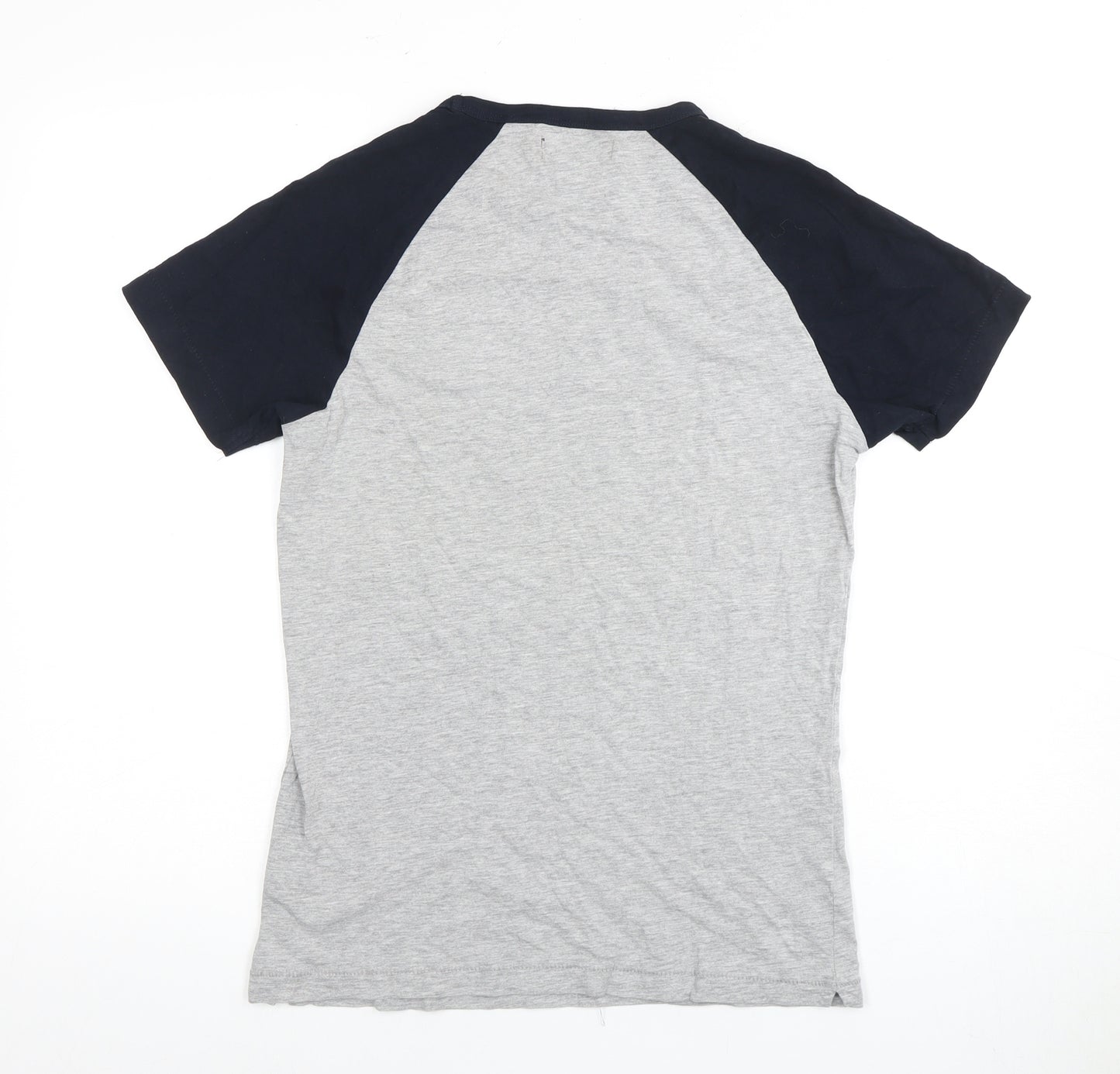 French Connection Men's Grey Colourblock T-Shirt S