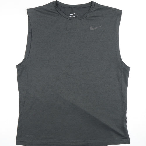 Nike Men's Black Gym Tank L Moisture Wicking