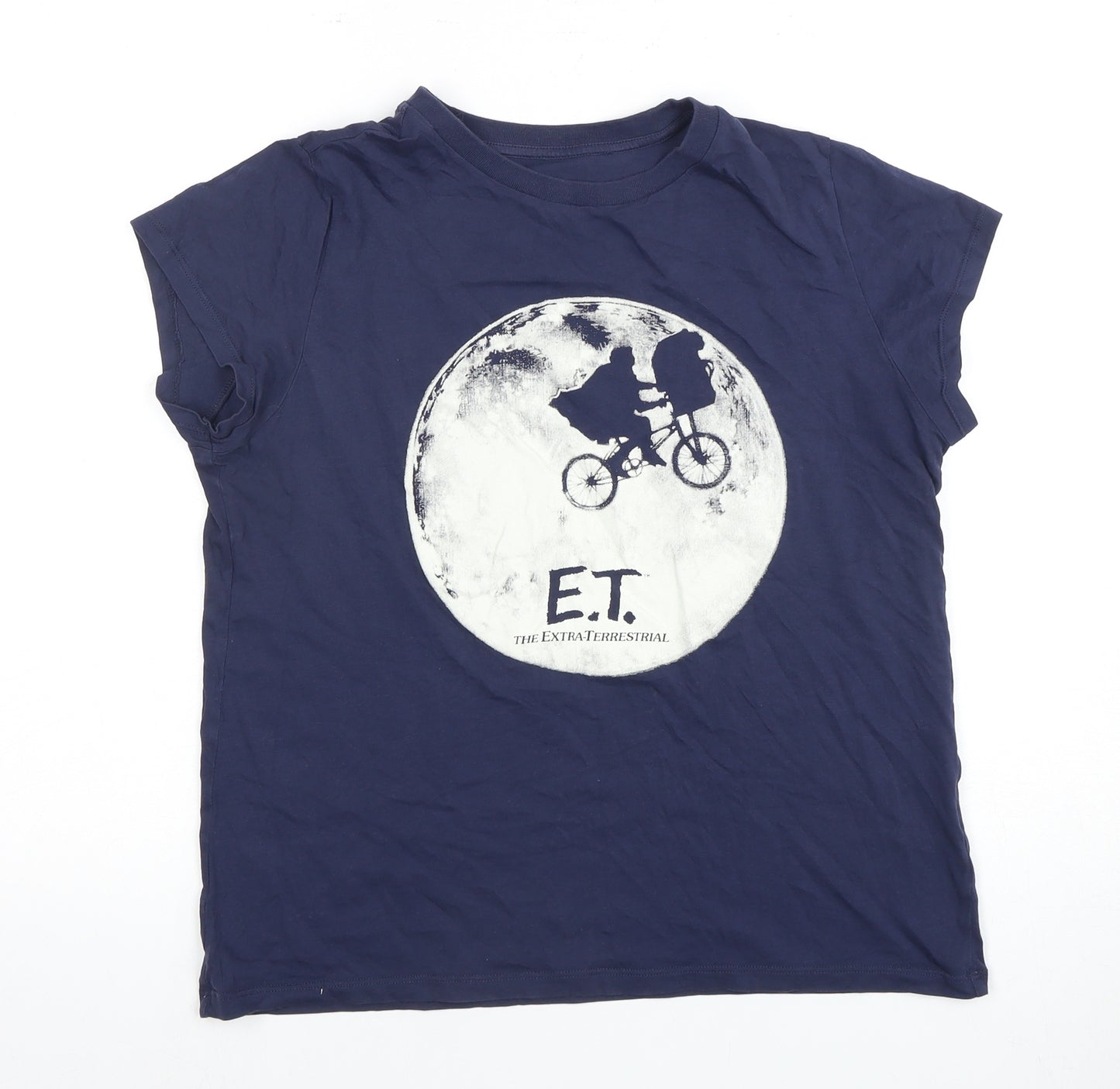 Uniqlo Blue E.T. Graphic T-Shirt Unisex Size M