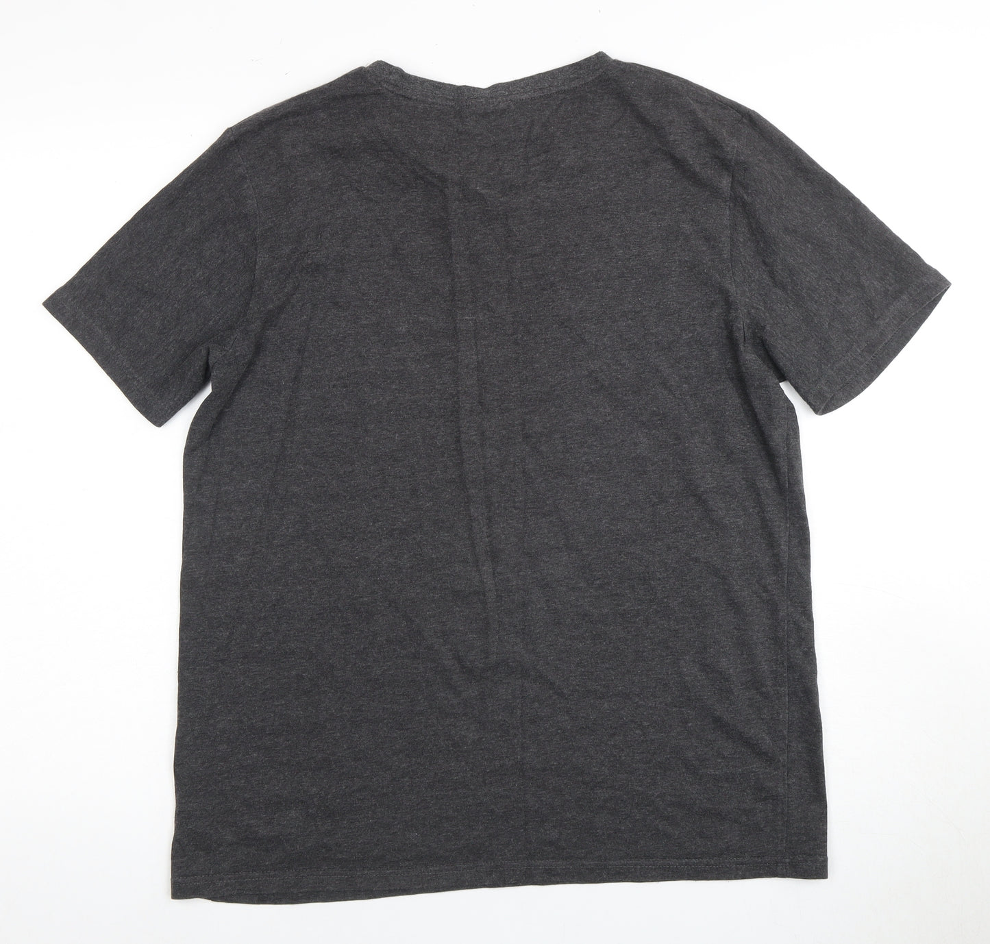 Lee Cooper Men's Grey Graphic Print T-Shirt L