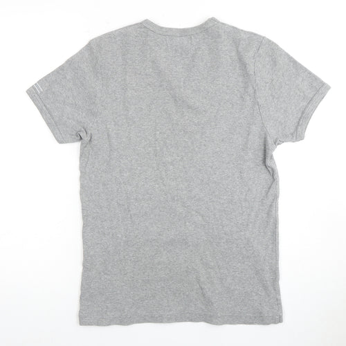 Ted Baker Men's Grey V-Neck T-Shirt, Size M