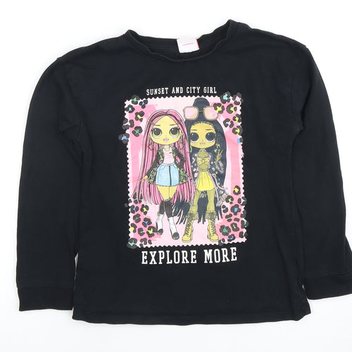 Marks and Spencer Girls Black LOL Surprise T-Shirt 9-10 Years