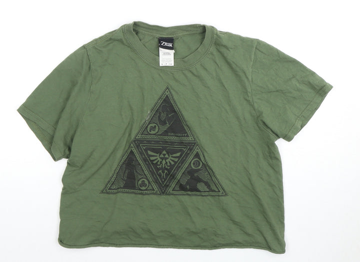 Zelda Unisex Green Basic T-Shirt, Size S