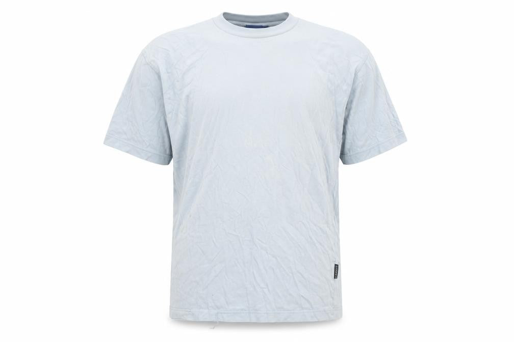 Front view of Kangol Men's Blue Crew Neck T-Shirt, size S