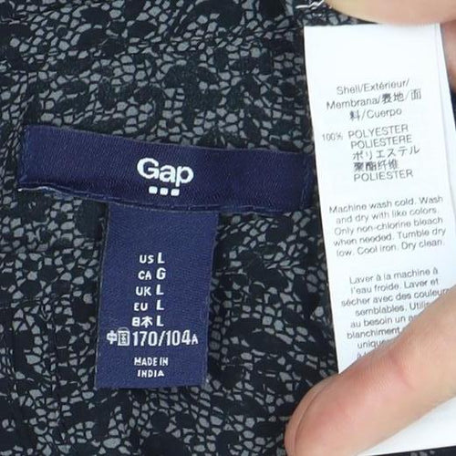 Gap Women's Black Floral Sleeveless Blouse Size 14