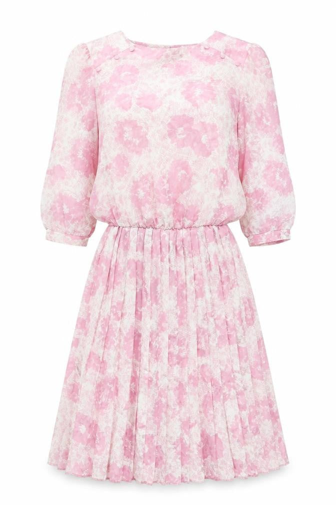 Berkertex Women Pink Floral Dress Size 12