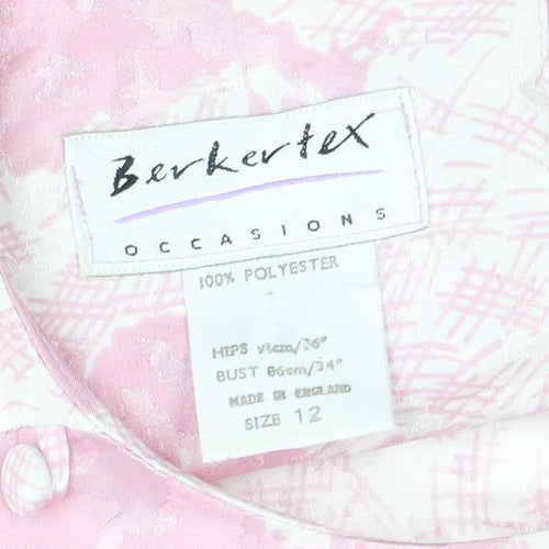 Berkertex Women Pink Floral Dress Size 12