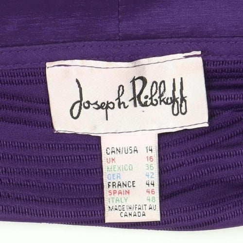Joseph Ribkoff Women’s Purple Sheath Dress Size 16