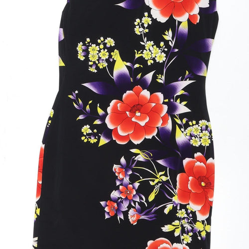 Phase Eight Women's Black Floral Dress Size 12