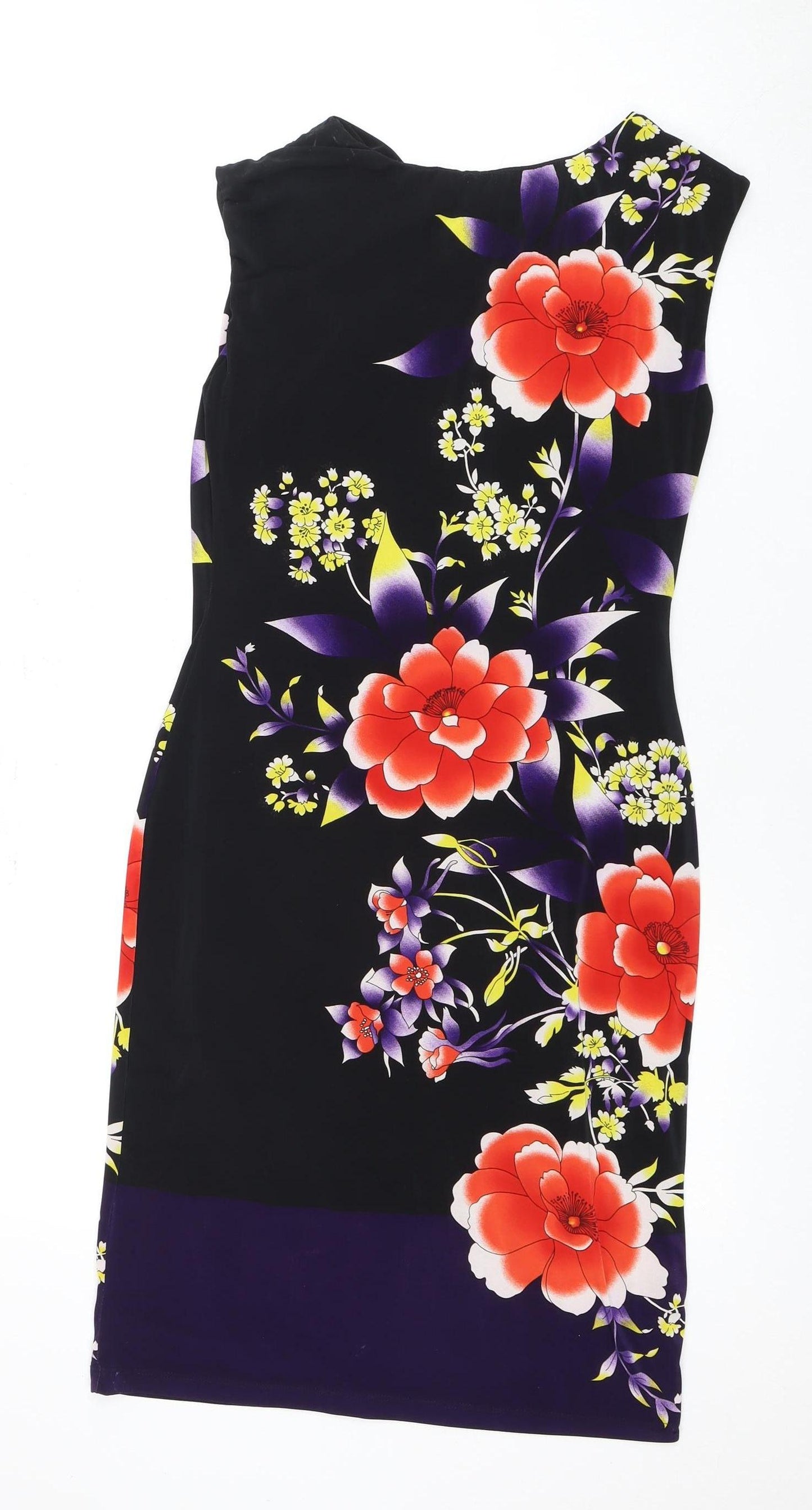 Phase Eight Women's Black Floral Dress Size 12