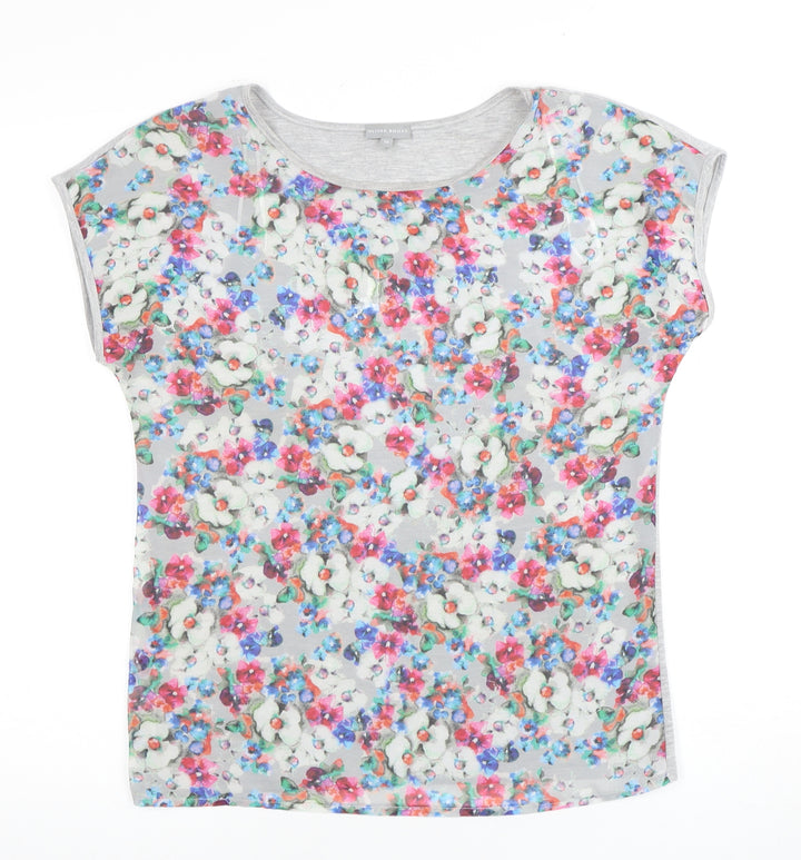 Oliver Bonas Women's Multicoloured Floral T-Shirt