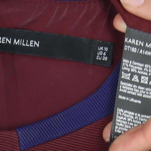 Karen Millen Women's Multicoloured Dress Size 10