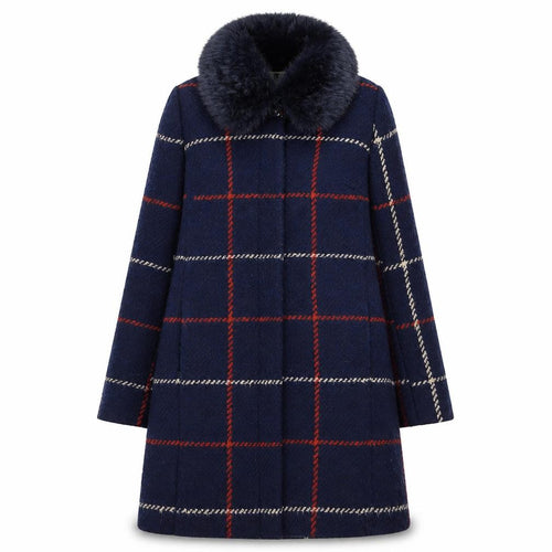 Debenhams Women's Petite Check Overcoat, Size 8