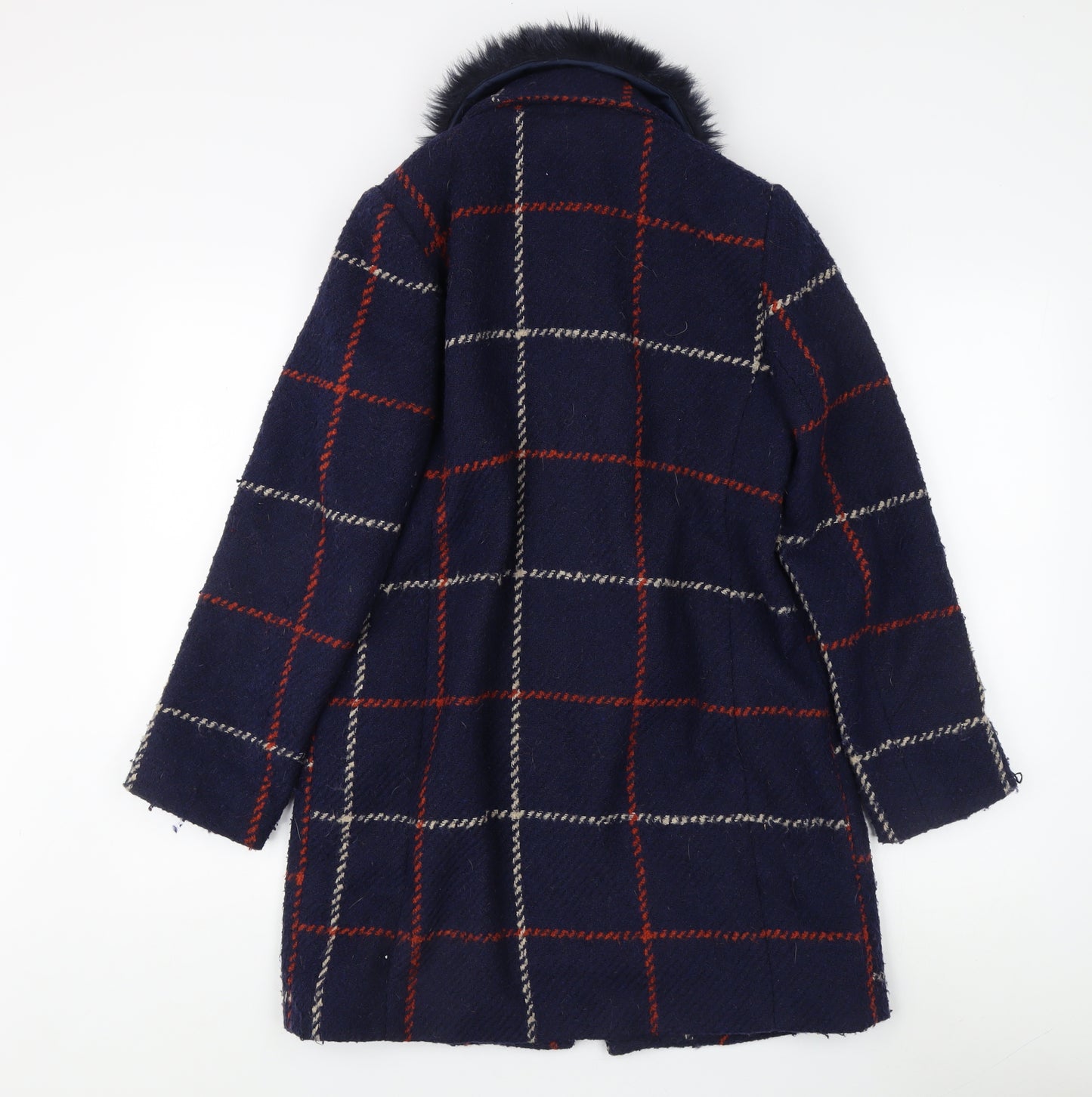 Debenhams Women's Petite Check Overcoat, Size 8