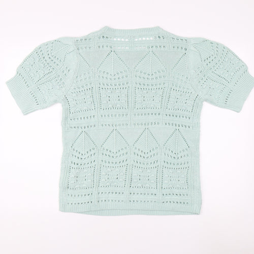 Damart Women's Green Acrylic Pullover Jumper