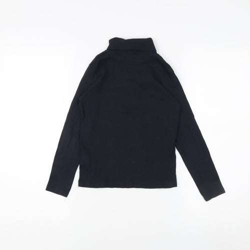 KIABI Black High Neck Long Sleeve T-Shirt for Teens