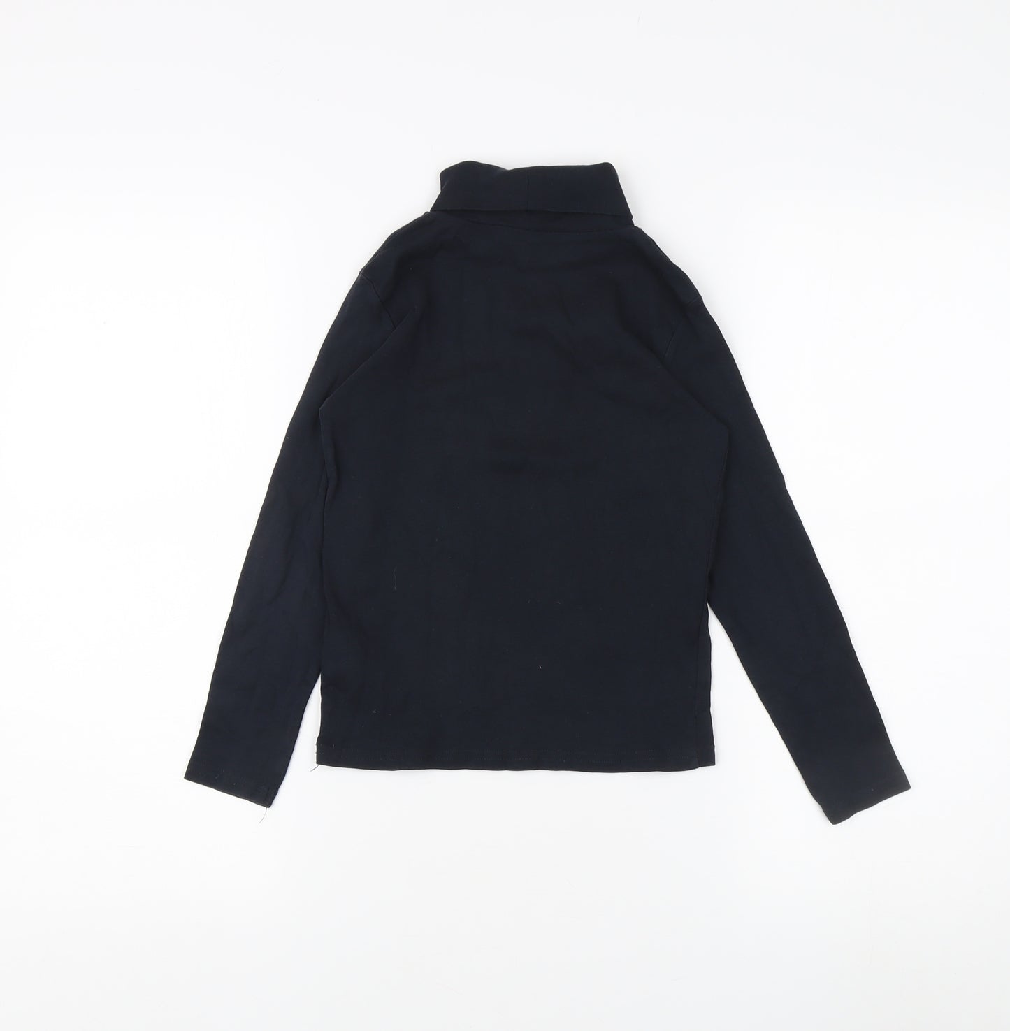 KIABI Black High Neck Long Sleeve T-Shirt for Teens