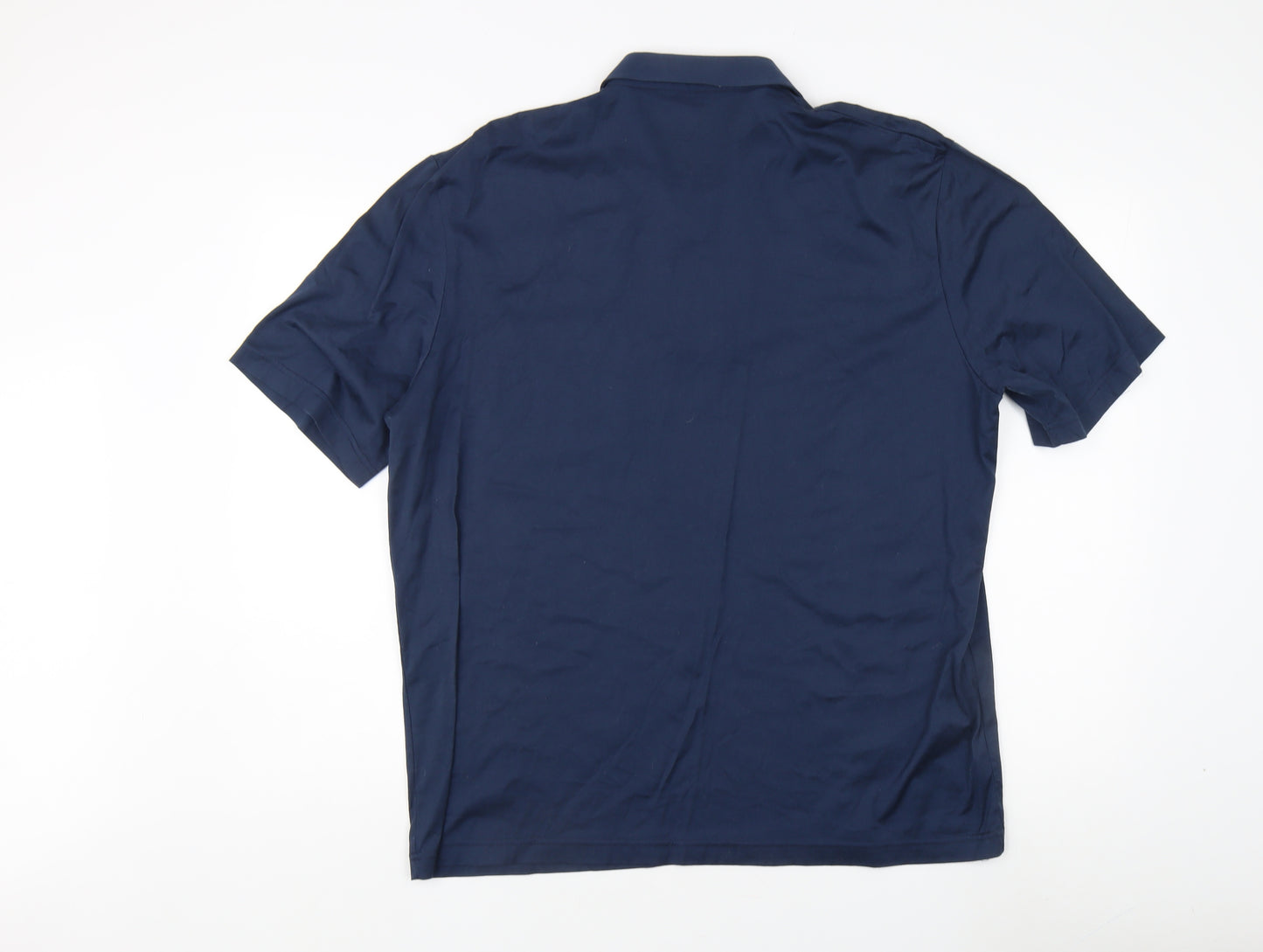 St Michael Men's Blue XL Polo Shirt Short Sleeve