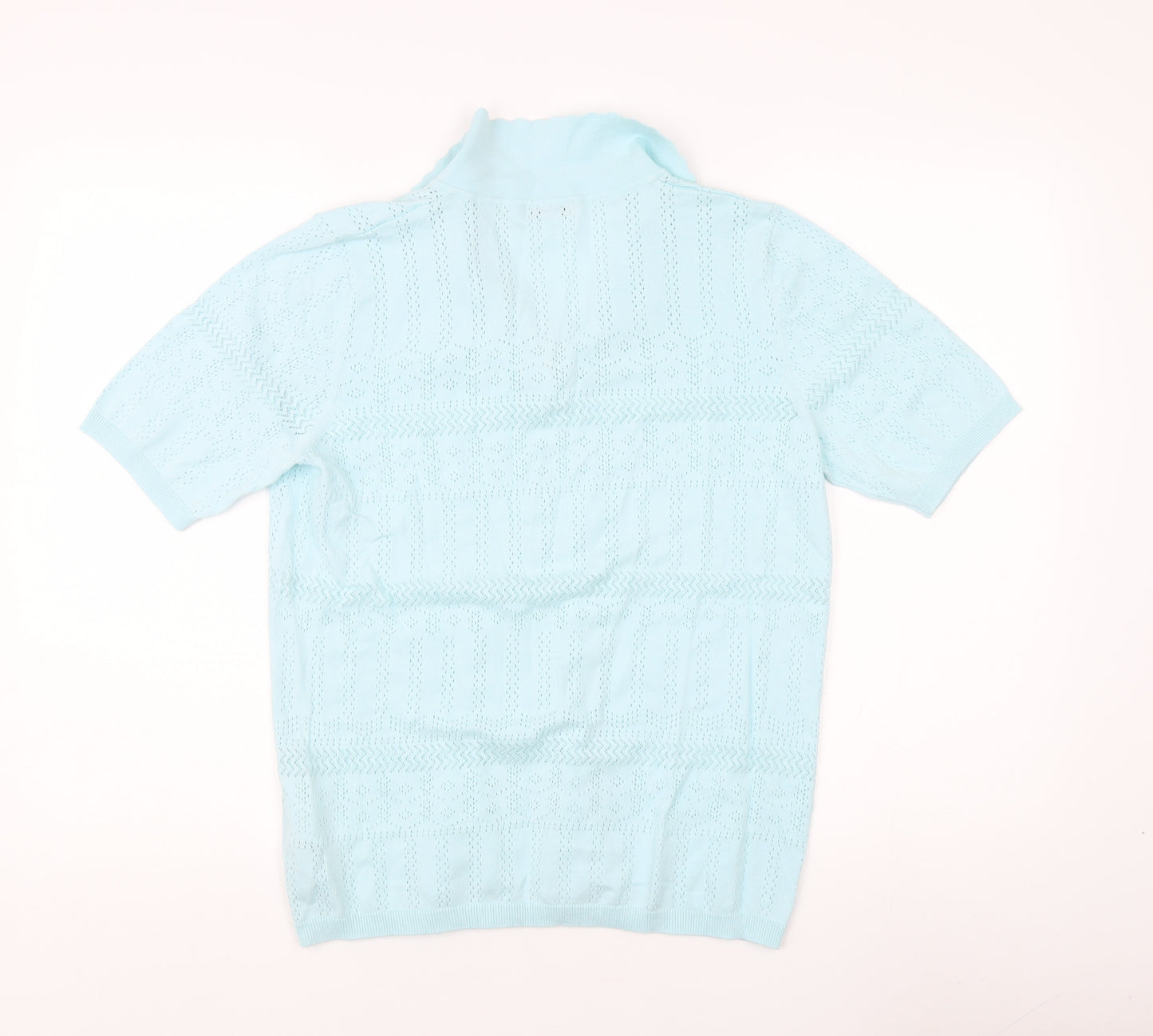 Damart Women's Blue Collared Jumper M 14/16