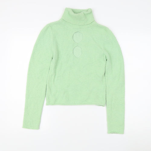 ASOS DESIGN Women's Green Roll Neck Jumper