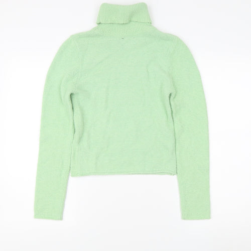 ASOS DESIGN Women's Green Roll Neck Jumper