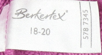 Berkertex Women's Pink Cable-Knit Jumper Size 18-20