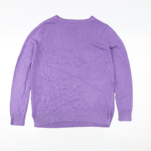 Marks and Spencer Women's Purple Pullover Jumper Size 8