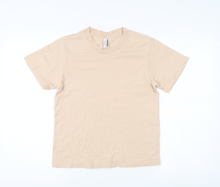 & Other Stories Women's Beige T-Shirt Size 12