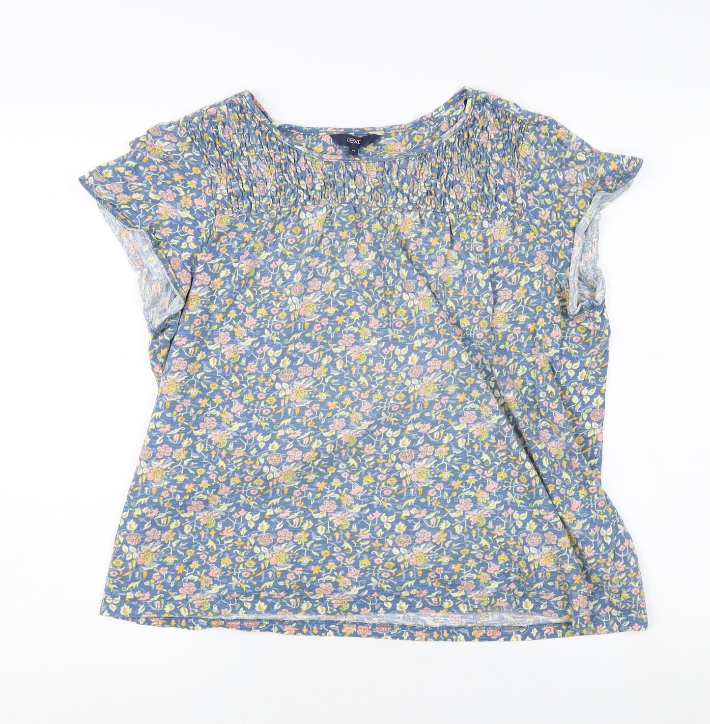 Next Women's Floral Multicoloured Blouse, Size 14